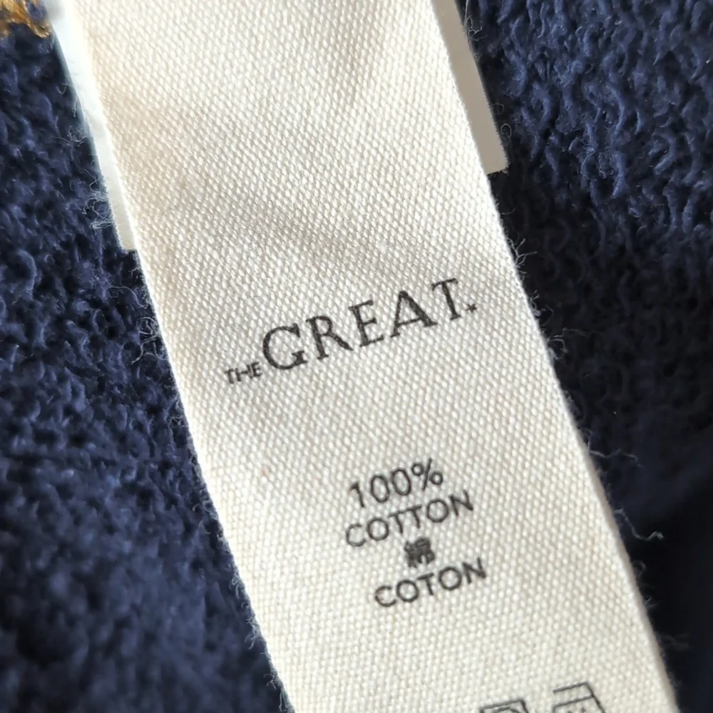 NWT The Great College Mountain Resort Sweatshirt Stargazer Blue 0 XS - Picture 7 of 11